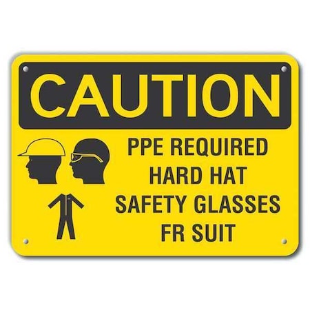 Caution Sign,Recycled Aluminum,10 In. H, LCU3-0193-RA_14x10