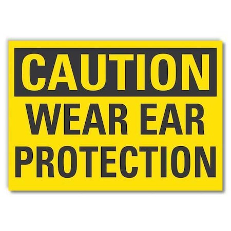 Caution Sign,10 W,7 H,0.004 Thickness, LCU3-0259-ED_10x7