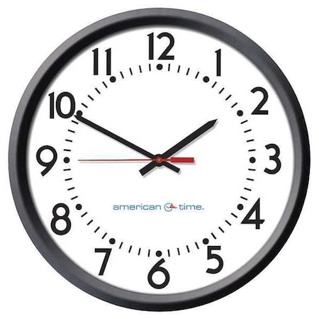 Clock,Plastic Case,Analog,13-1/4 W,24V