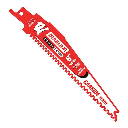 6 L X 0.7143 TPI Demolition Cutting Coated Bi-Metal, Carbide