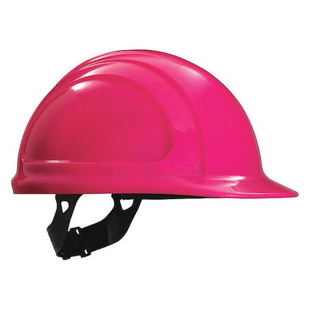 Front Brim Hard Hat, Type 1, Class E, Pinlock (4-Point), Hot Pink