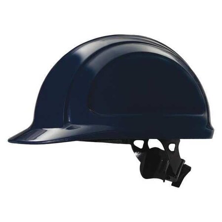 Front Brim Hard Hat, Type 1, Class E, Ratchet (4-Point), Navy Blue