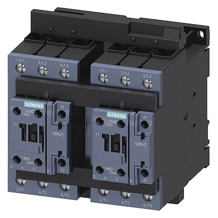 IEC Magnetic Contactor, 3 Poles, 20 To 33 V AC/DC, 52 A, Reversing: Yes
