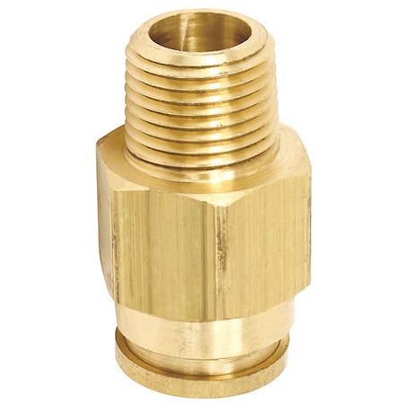 Connector,Male,Brass,1/4 Tube Size