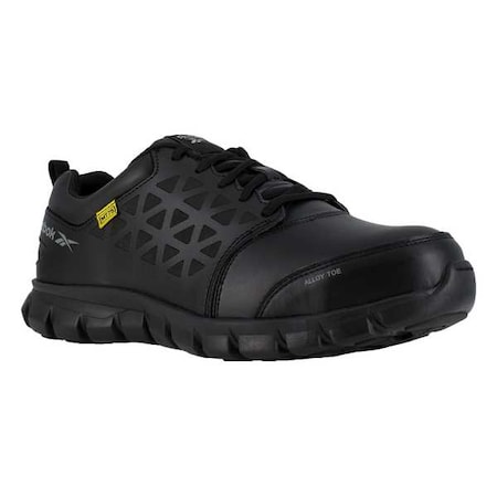 Size 7-1/2 Men's Athletic Shoe Alloy Work Shoe, Black