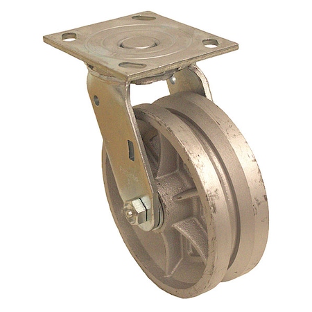 Plate Caster,800 Lb. Load Rating