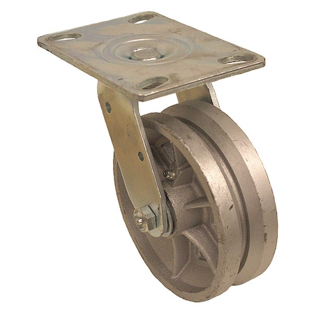 Plate Caster,800 Lb. Load Rating