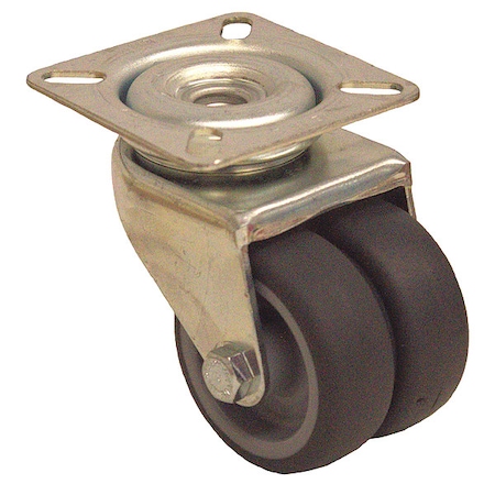 Standard Plate Caster,Swivel,175 Lb.