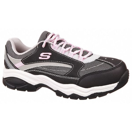 Athletic Work Shoes,9-1/2,M,Gray,PR