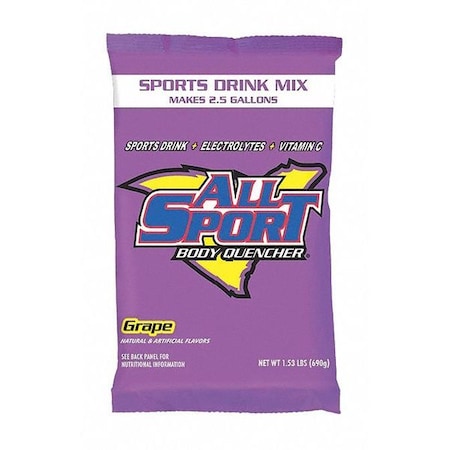 Sports Drink Mix,Grape Flavor,PK32