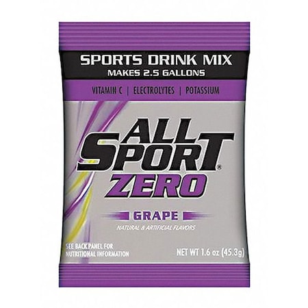 Sports Drink Mix,Grape Zero Flavor,PK30