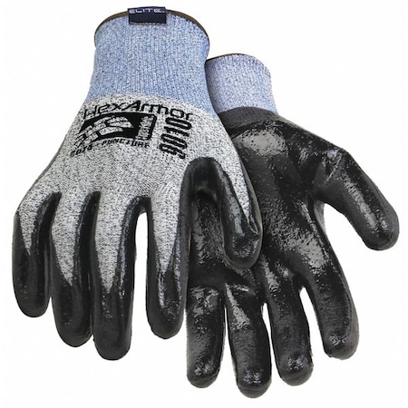 Cut Resistant Coated Gloves, A8 Cut Level, Nitrile, 2XL, 1 PR