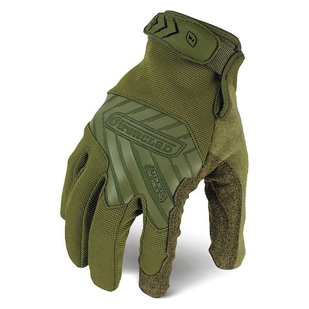 Tactical Glove,Size XL,9 L,Green,PR