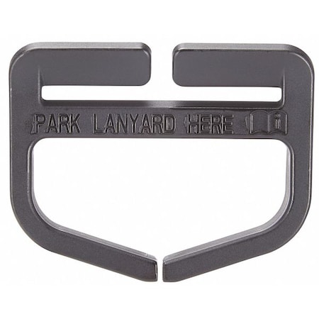 Lanyard Keeper, 1-3/4, 5 Lb. Weight Capacity, Black