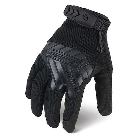 Tactical Glove,Size 2XL,9 L,Black,PR
