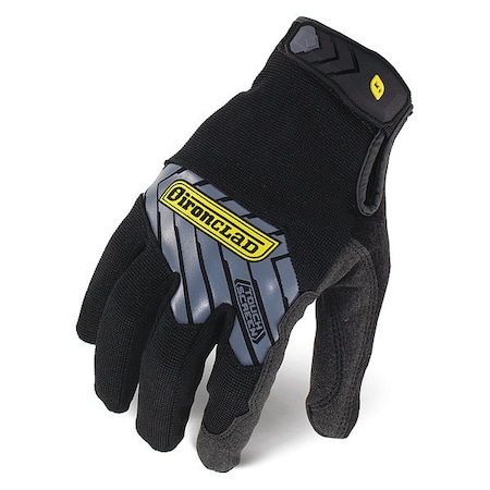 Mechanics Touchscreen Gloves, 2XL, Black/Silver, Single Layer, Polyester
