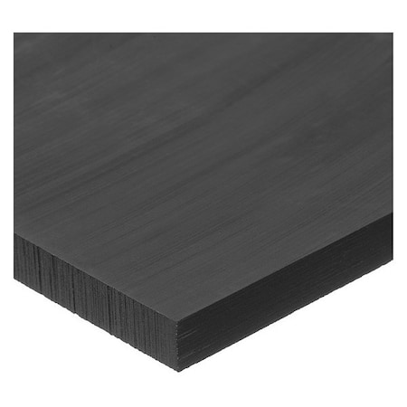 Black HDPE Plastic Sheet Stock 48 L X 6 W X 1/4 Thick