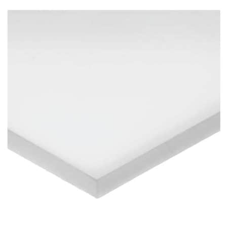 White Polycarbonate Plastic Sheet Stock 24 L X 12 W X 1/4 Thick