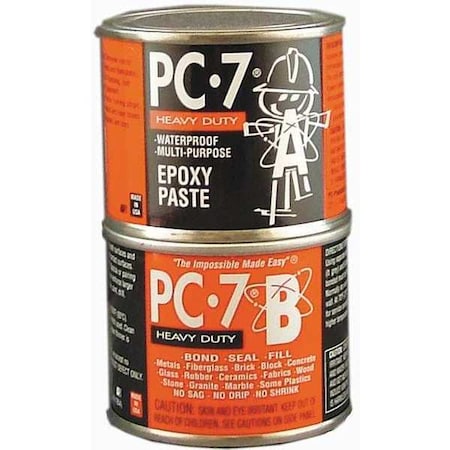 Epoxy Adhesive, PC-7 Series, Gray, 1:01 Mix Ratio, Not Rated Functional Cure, Can