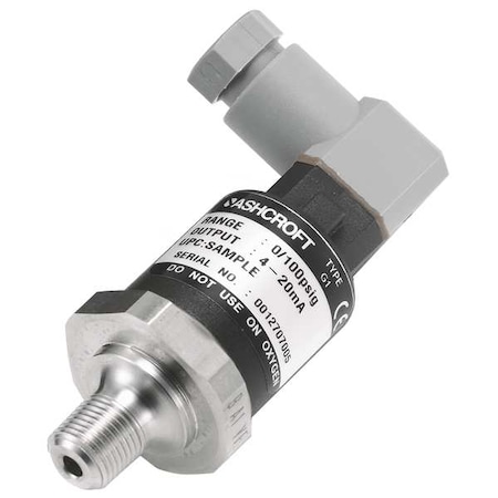 Transducer,0 To3000 Psi,Output 1 To 5VDC