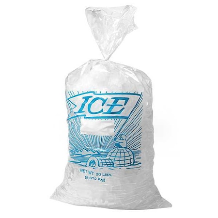 Ice Bag,18x9 In.,1.20 Mil,Pk1000