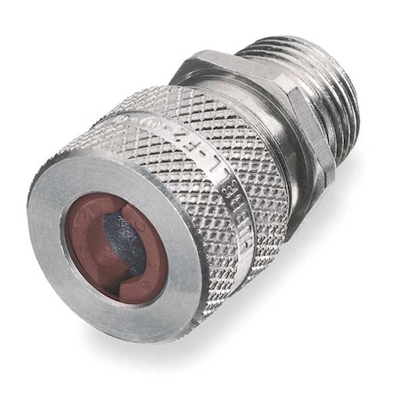 Liquid Tight Connector,3/4 In.,Brown