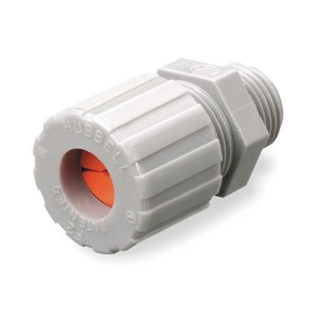 Liquid Tight Connector,1/2in.,Orange