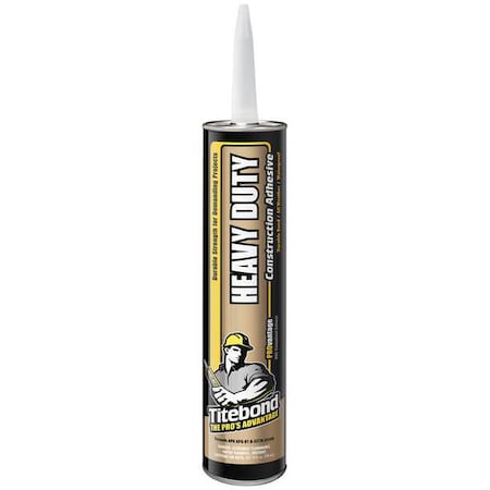 Construction Adhesive, PROvantage Heavy Duty Series, Light Beige, 10 Oz, Cartridge