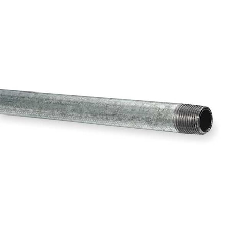 1-1/4 MNPT X 2 Ft. Galvanized Carbon Steel Pipe Nipple Sch 40