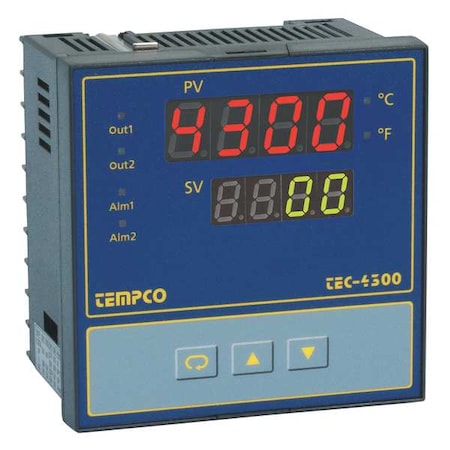 Temp Ctrl,90-264VAC,1/4Din,SSR/Relay