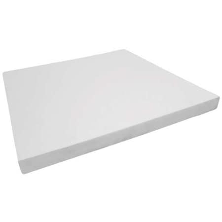 Foam Sheet, Crosslink, 12 In W, 12 In L, 1 In Thick, White