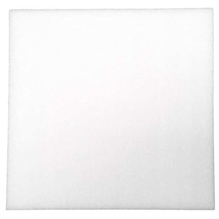 Foam Sheet, Open Cell, 24 In W, 24 In L, 1 In Thick, Natural