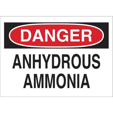 Danger Sign, 10 In H, 14 In W, Rectangle, English, 40866