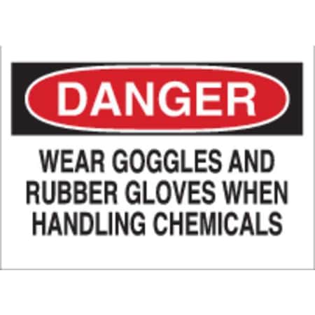 Danger Sign, 10 In H, 14 In W, Rectangle, English, 40914