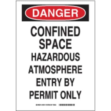 Danger Sign,14X10,R And BK/Wht,Eng, 84570