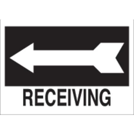 Directional Sign,10X14,BK/WHT,RCVG, 22470