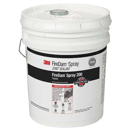 Fire Barrier Sealant,5 Gal.,Gray