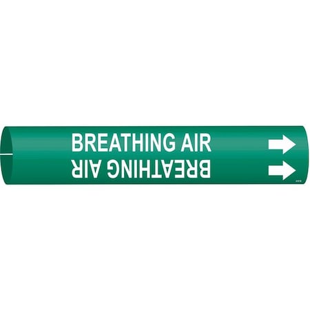 Pipe Mrkr,Breathing Air,1-1/2to2-3/8 In, 4167-B