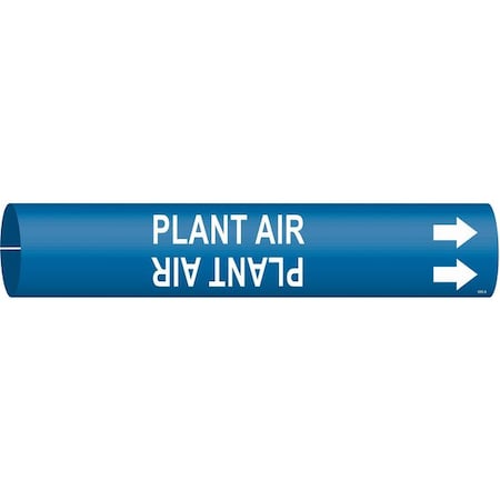 Pipe Marker,Plant Air,Blue,4 To 6 In