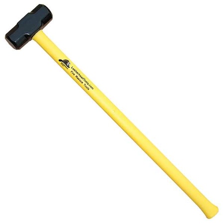 Sledge Hammer, 36 Yellow Fiberglass Handle, 12 Lb. Head