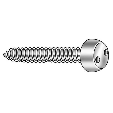 2 In Spanner Pan Tamper Resistant Screw, 18-8 Stainless Steel, Plain Finish, 10 PK