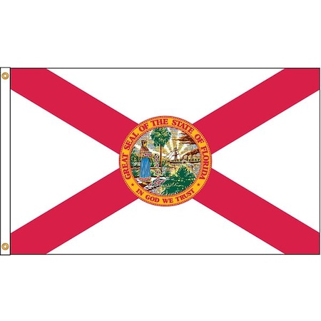 Florida Flag,5x8 Ft,Nylon