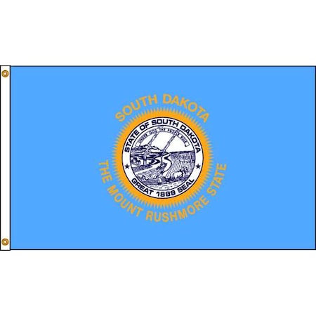 South Dakota Flag,5x8 Ft,Nylon
