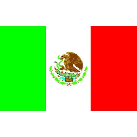 Mexico Flag,4x6 Ft,Nylon