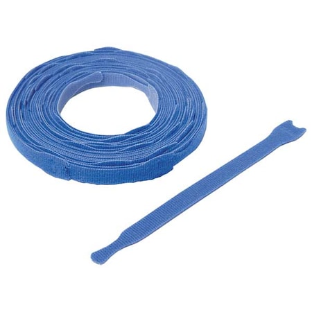 3/4 W X 8 L Hook-and-Loop Blue One-Wrap Perforated Fastener Strap, 45 Pk.