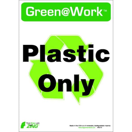 Recycle Label,Plastic Only,PK5