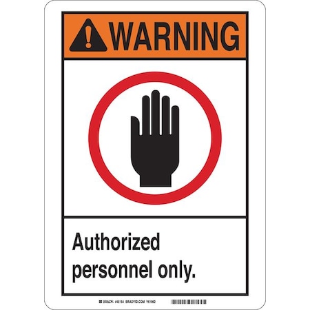 Warning Sign,14X10 ,Plastic