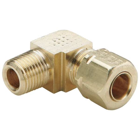 3/8 Compression X MNPT Low Lead Brass 90 Degree Elbow