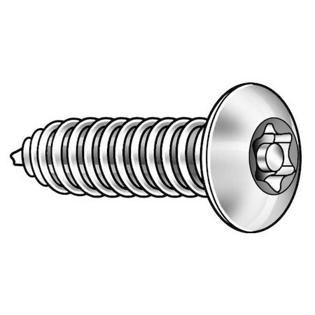 Sheet Metal Screw, #6 X 3/4 In, Plain 18-8 Stainless Steel Pan Head Torx Drive, 50 PK