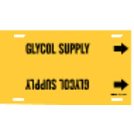 Pipe Marker,Glycol Supply,Y,8 To9-7/8 In